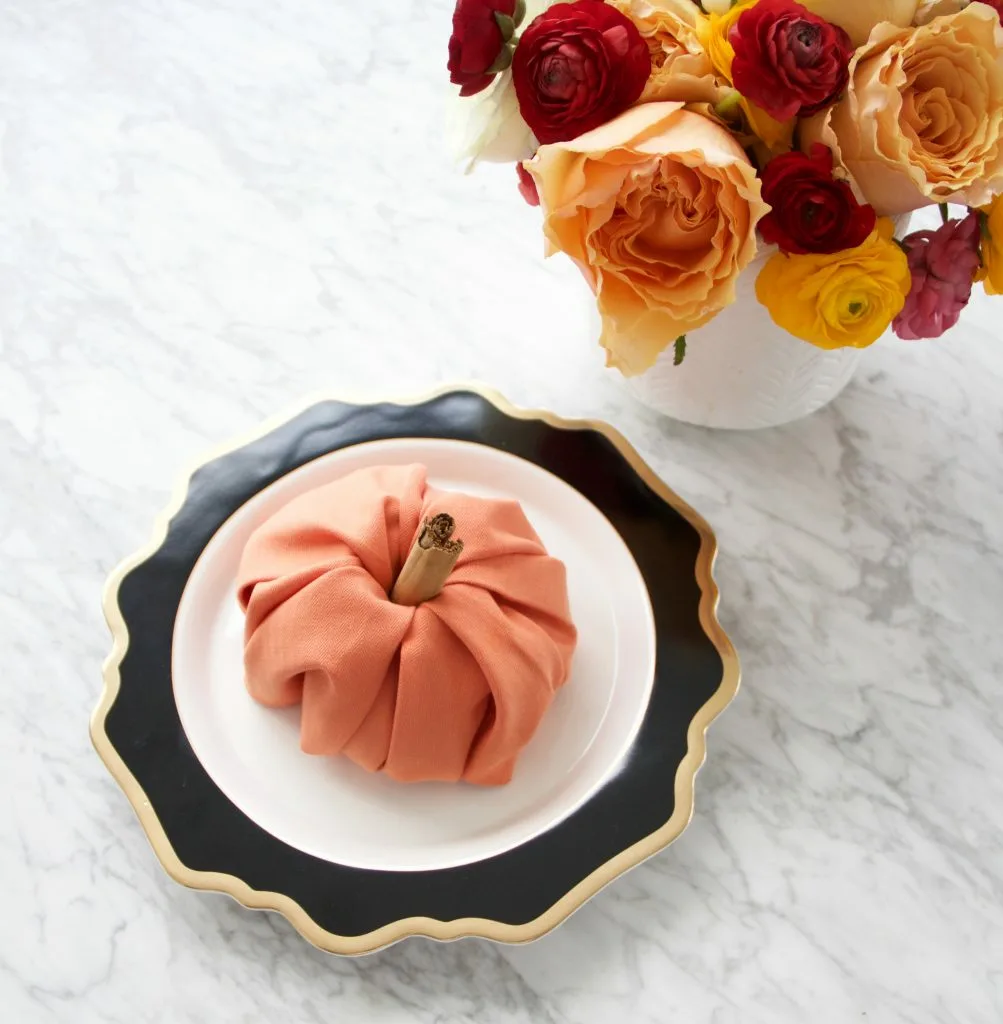 A Table To Love Pumkin Napkin Fold