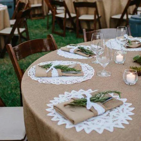 Burlap Tablecloth