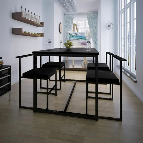 Modern Dinner Tables Minimal Table And Chairs Set