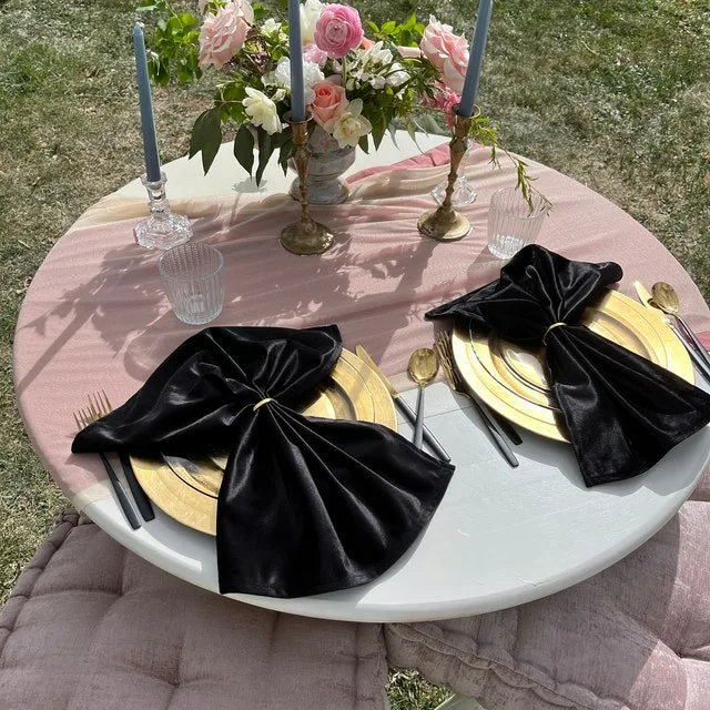 Napkin Folding Ideas Unfolded With Gold Napkin Ring