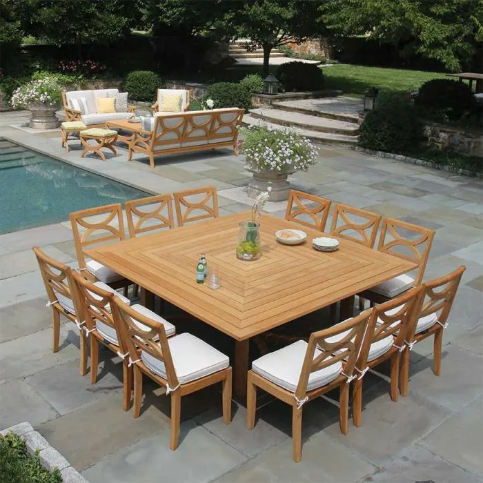 Outdoor Square Table Dining