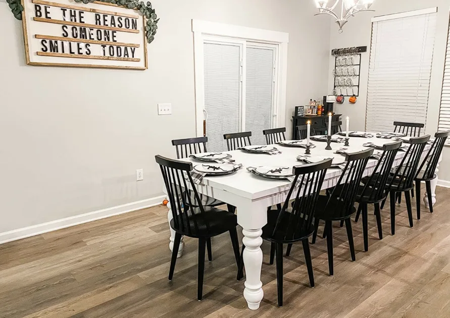 Black Dining Chairs Farmhouse Style Black Painted Wood Chairs