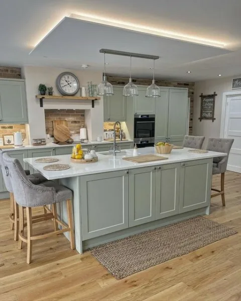 Instagram.com Kitchen With Island And Dining Table 24