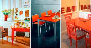 Refreshing Your Space With Orange Dining Tables