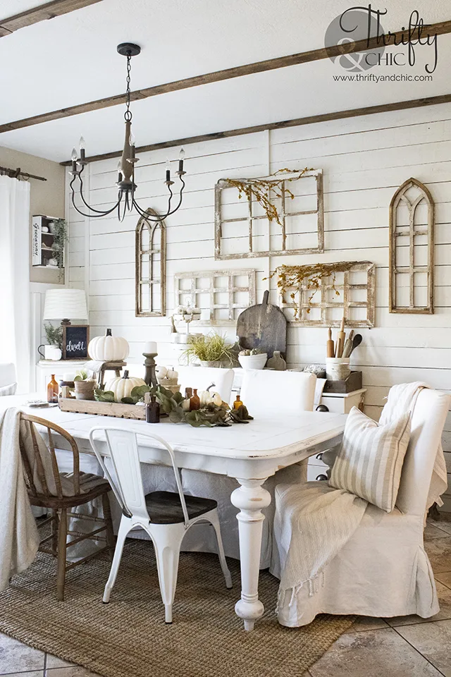 Rustic White Dining Table