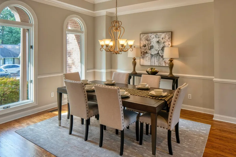 Dining Table With Chairs Elegant Dining Area