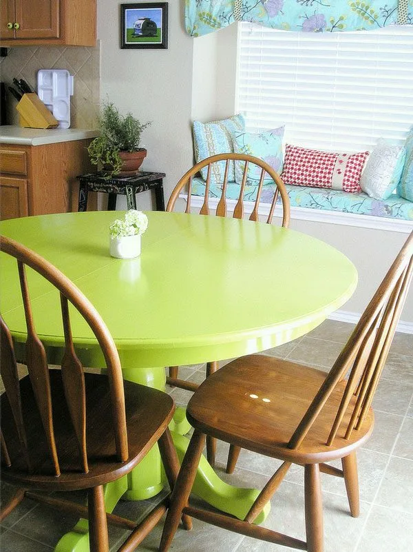 Diy Green Dining Table Makeover