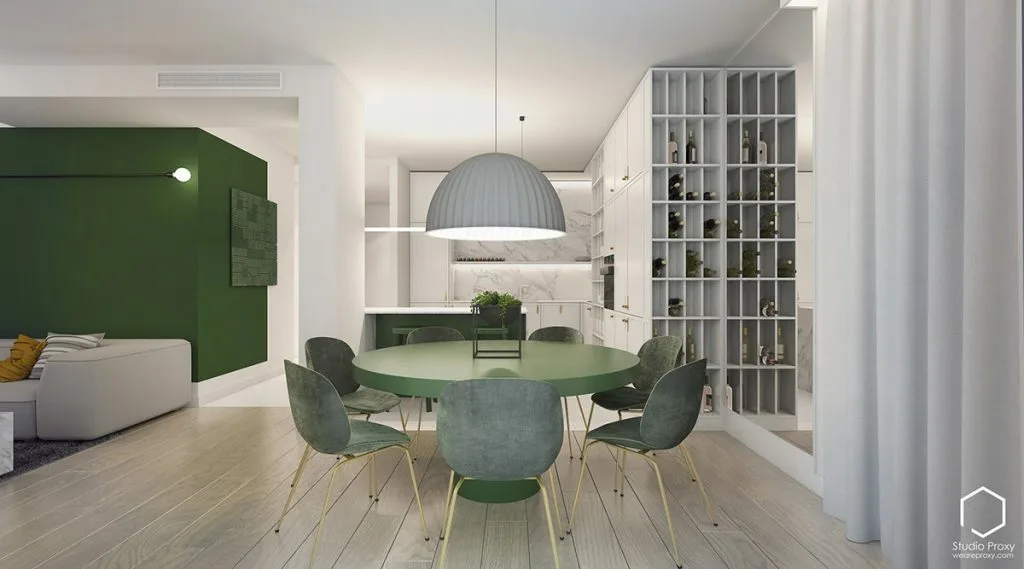 Green Dining Table Chairs