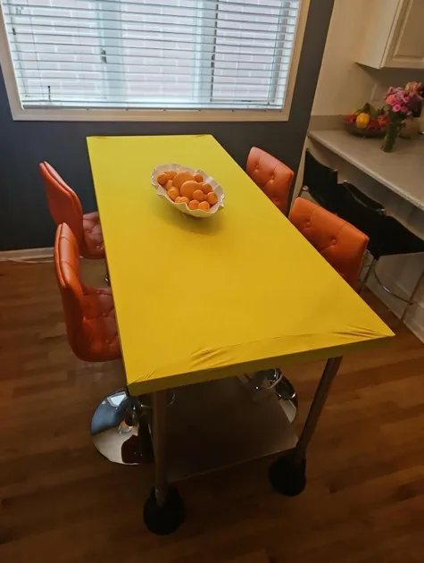 Yellow Dining Tables Spandex Table Cover