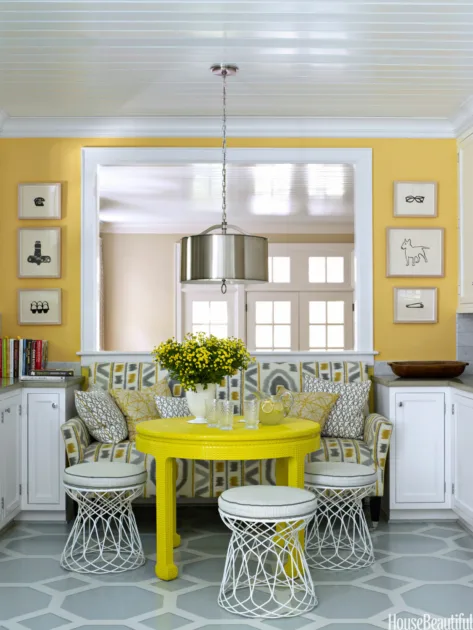 Yellow Kitchen Table