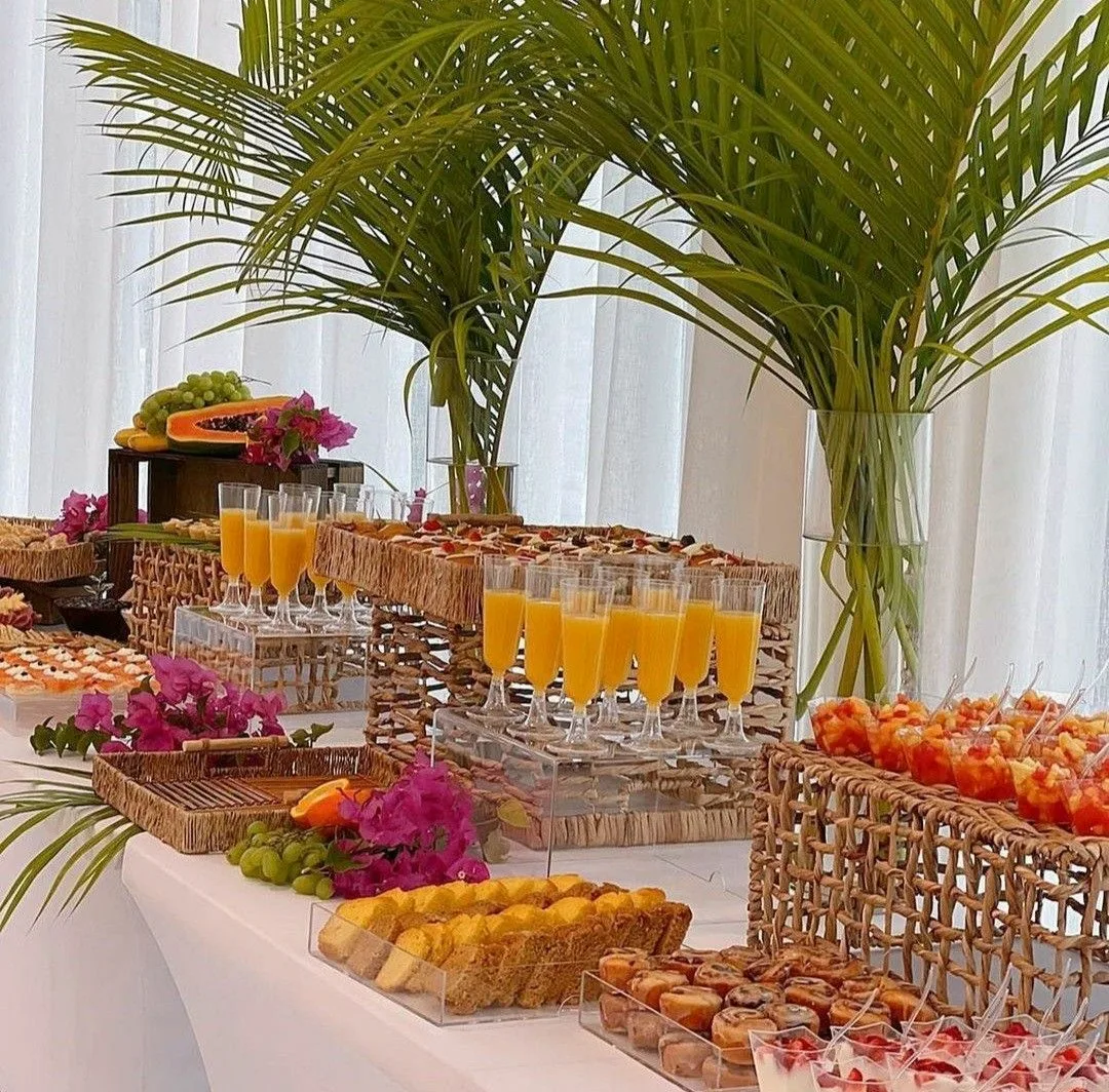 Wedding Dinner Table Food Buffet Table Desserts And Drinks Section